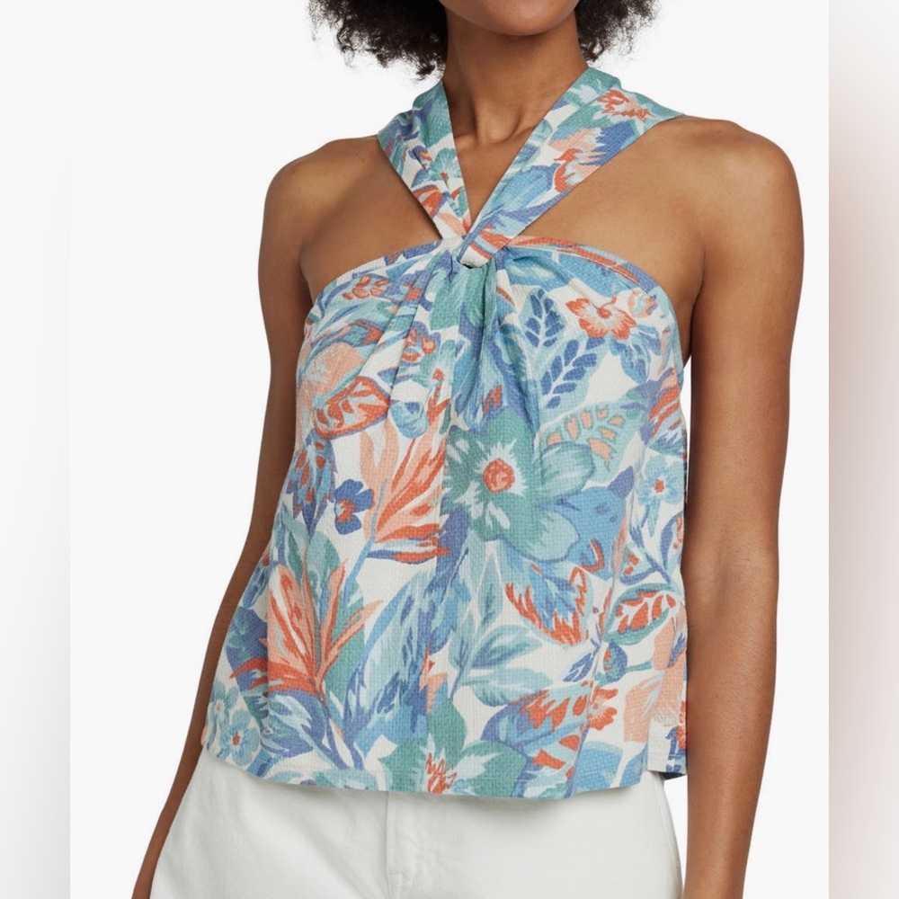Faherty bay twist organic cotton tank top